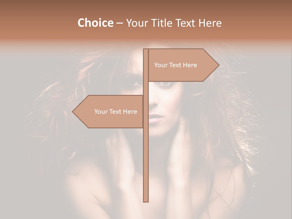 Red Hair Tach PowerPoint Template