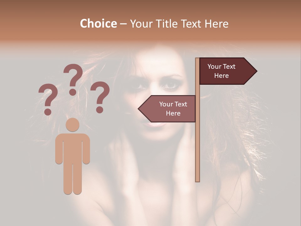 Red Hair Tach PowerPoint Template