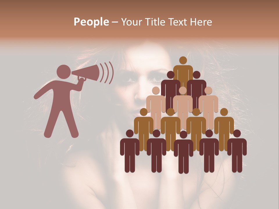 Red Hair Tach PowerPoint Template