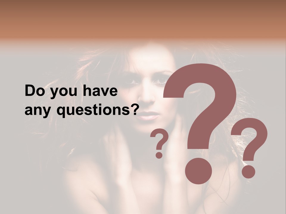 Red Hair Tach PowerPoint Template