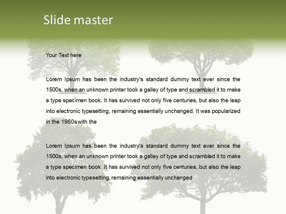 Isolated Tree PowerPoint Template