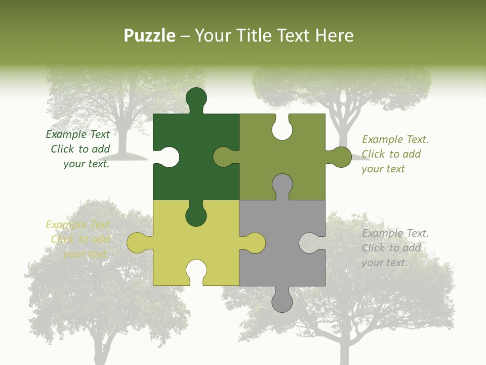 Isolated Tree PowerPoint Template