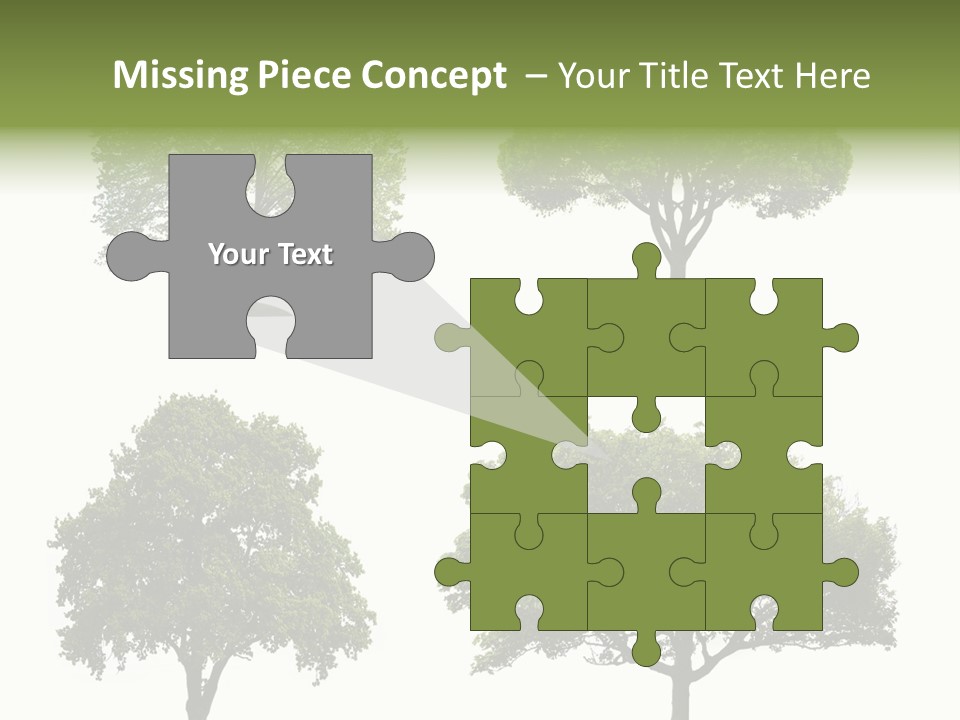 Isolated Tree PowerPoint Template