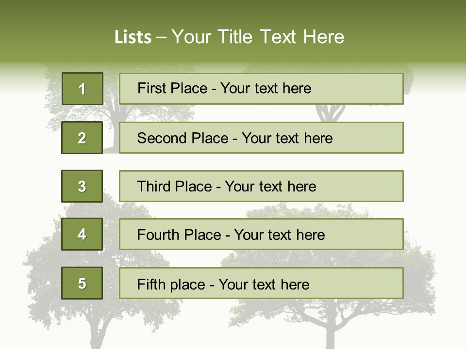 Isolated Tree PowerPoint Template
