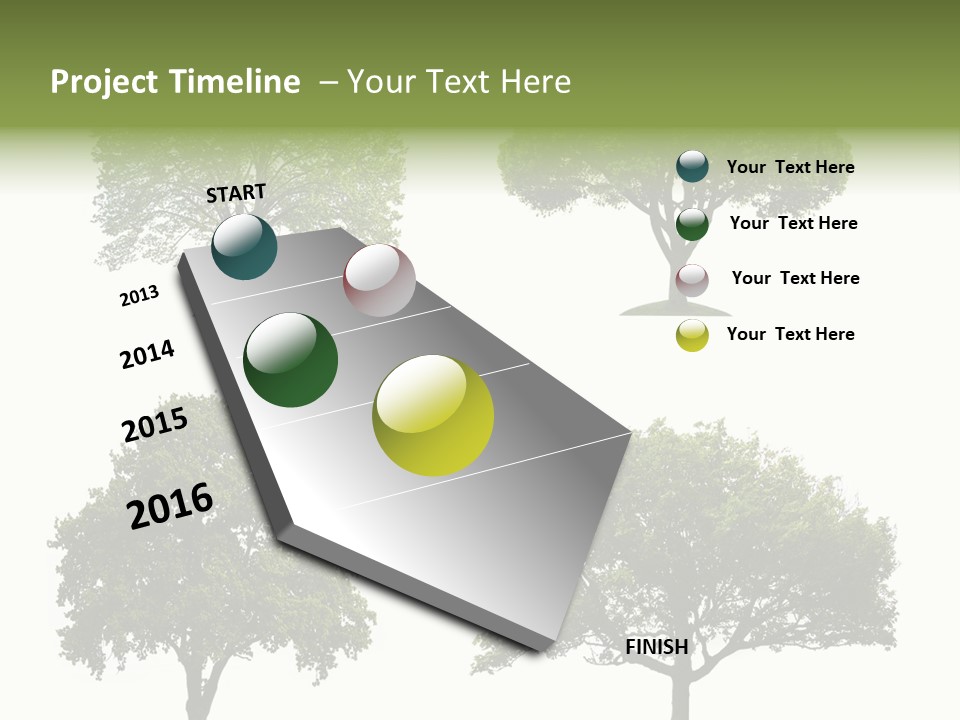 Isolated Tree PowerPoint Template
