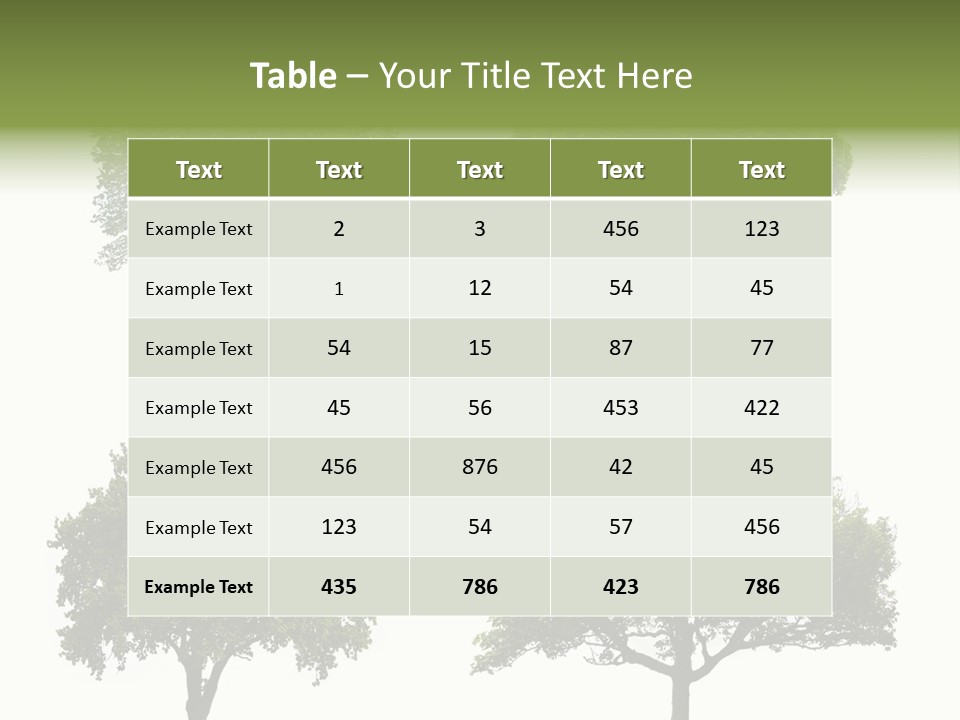 Isolated Tree PowerPoint Template