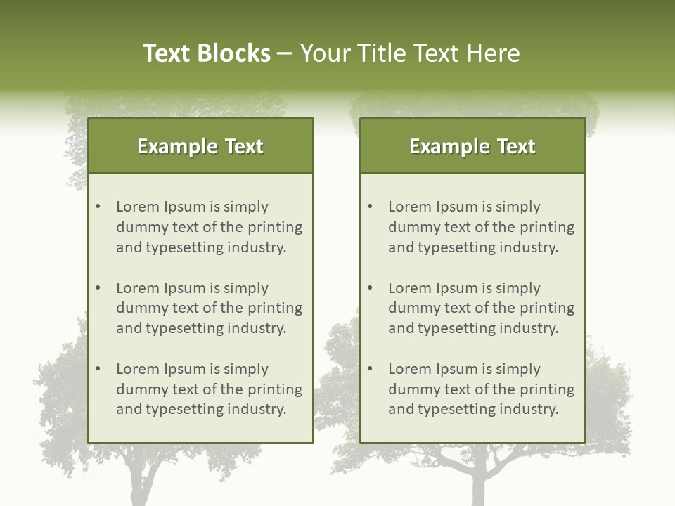 Isolated Tree PowerPoint Template