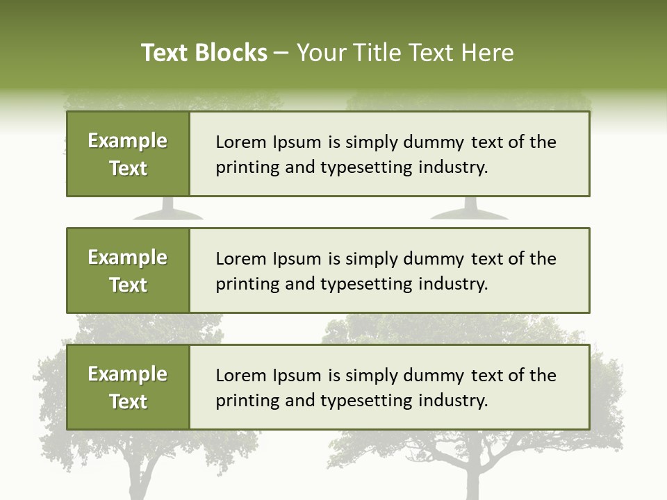 Isolated Tree PowerPoint Template