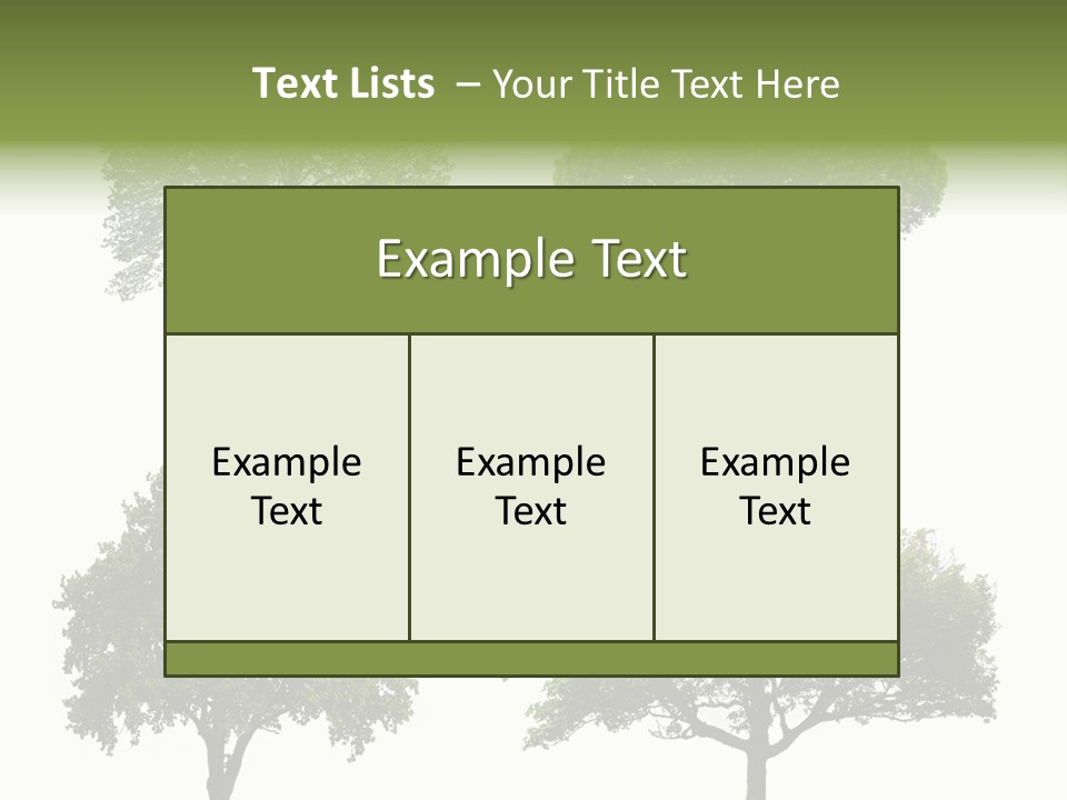 Isolated Tree PowerPoint Template