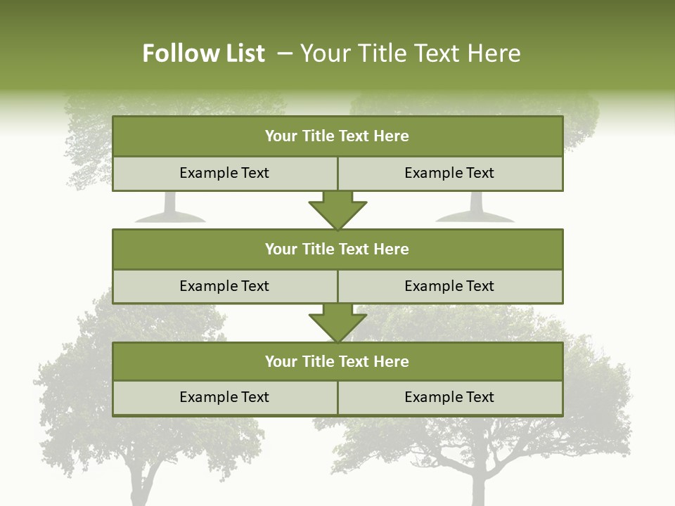 Isolated Tree PowerPoint Template