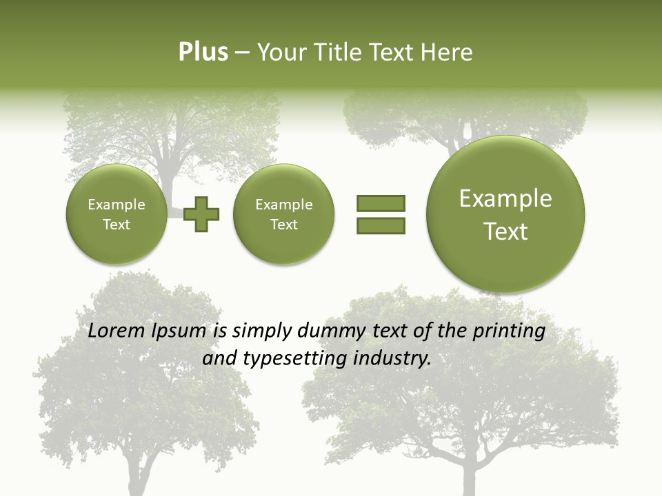 Isolated Tree PowerPoint Template