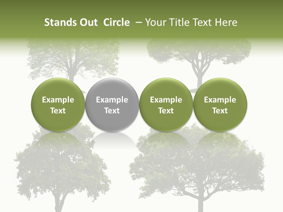 Isolated Tree PowerPoint Template