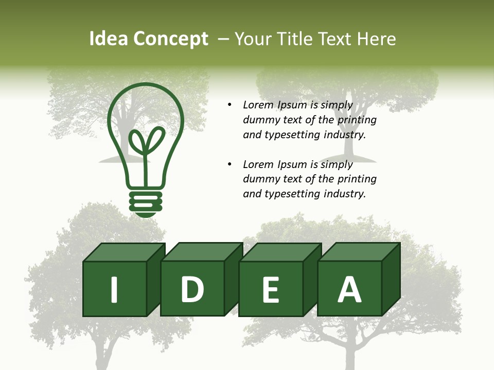 Isolated Tree PowerPoint Template