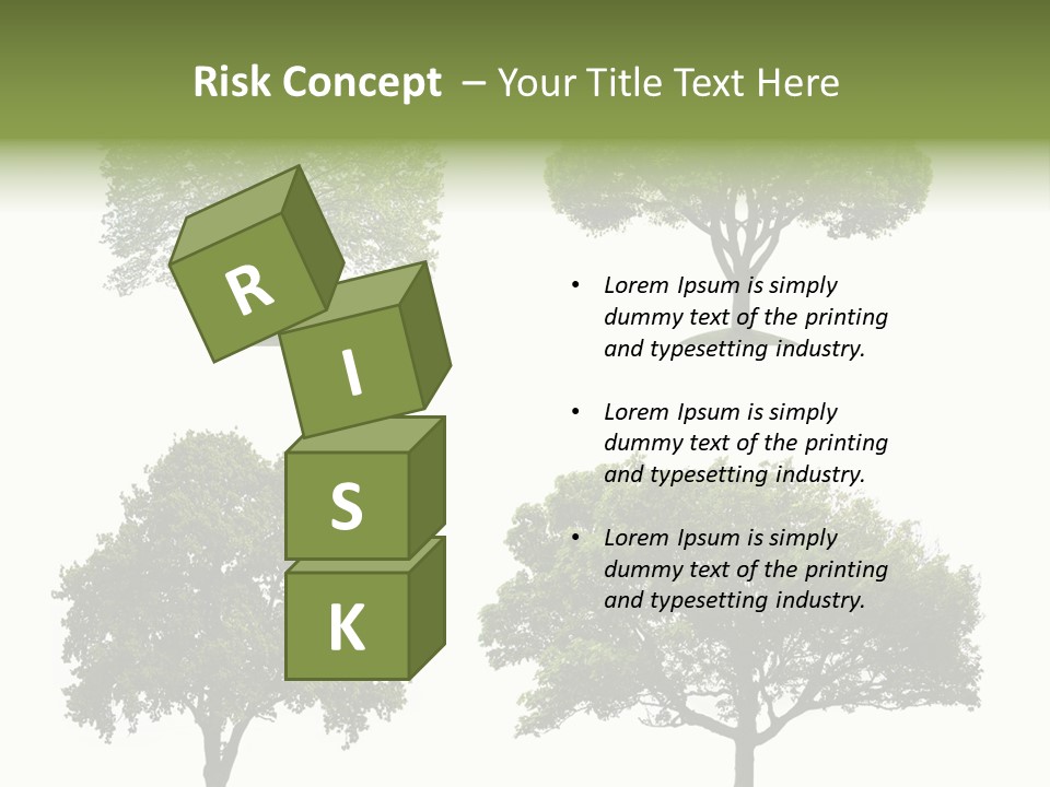Isolated Tree PowerPoint Template