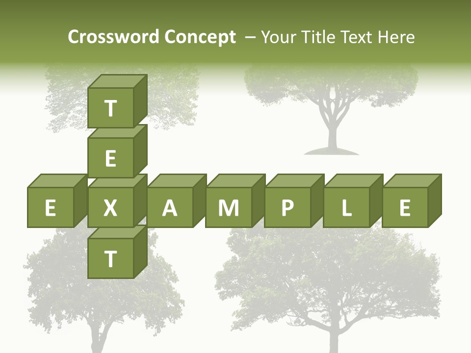 Isolated Tree PowerPoint Template