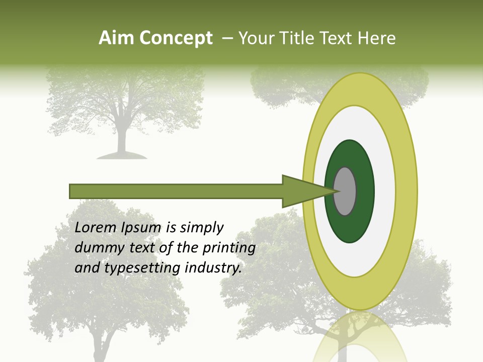 Isolated Tree PowerPoint Template
