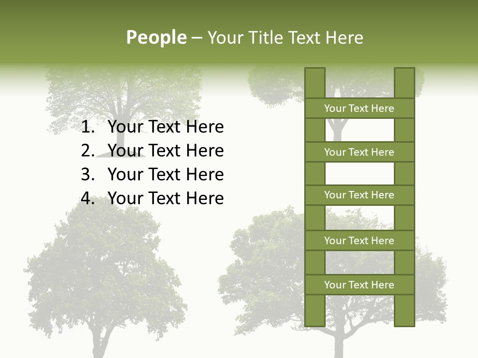 Isolated Tree PowerPoint Template