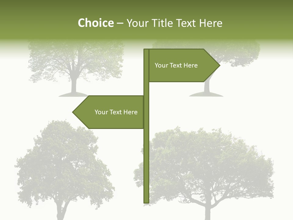 Isolated Tree PowerPoint Template