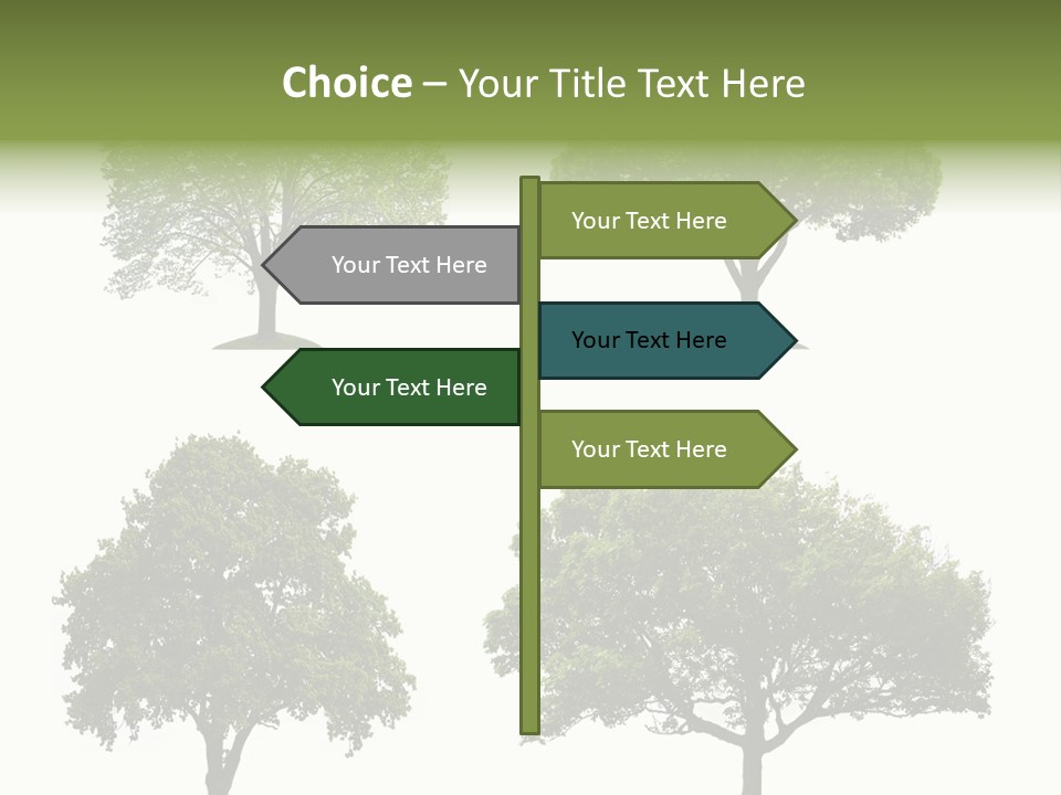 Isolated Tree PowerPoint Template