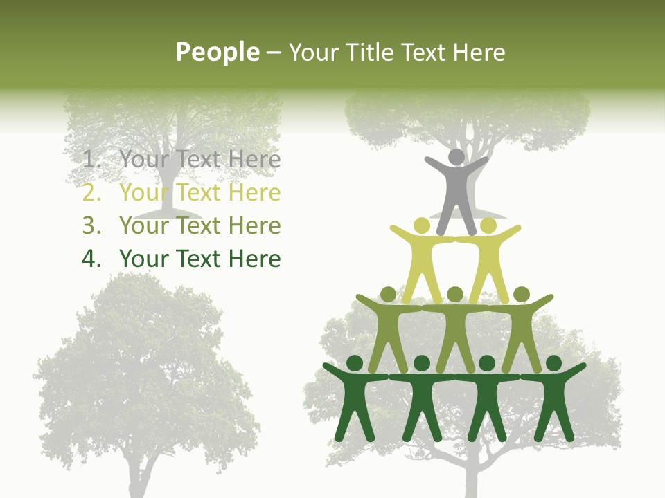 Isolated Tree PowerPoint Template