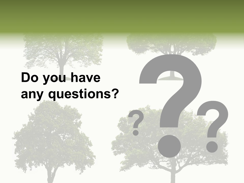 Isolated Tree PowerPoint Template