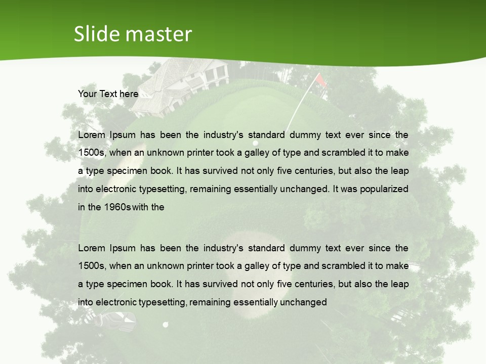 Template Powerpoint Golf PowerPoint Template