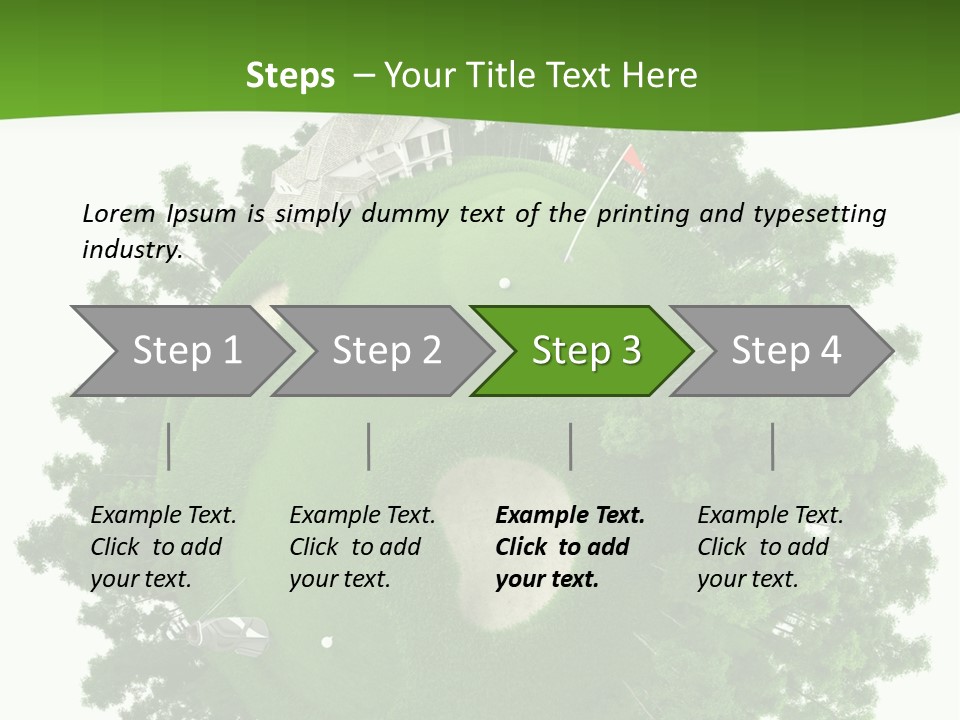 Template Powerpoint Golf PowerPoint Template