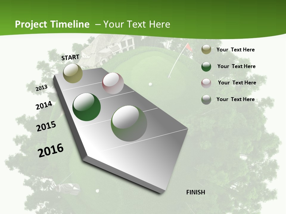 Template Powerpoint Golf PowerPoint Template