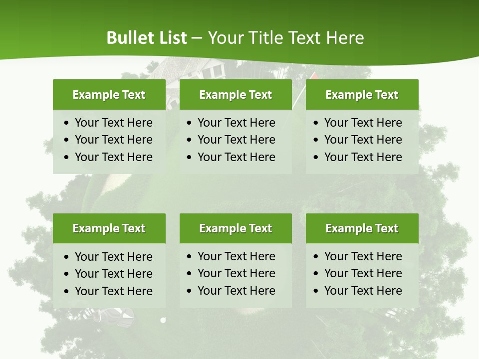 Template Powerpoint Golf PowerPoint Template