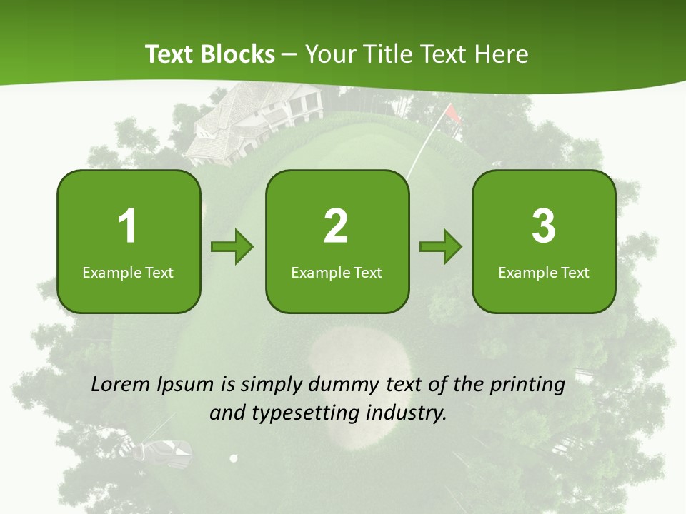 Template Powerpoint Golf PowerPoint Template