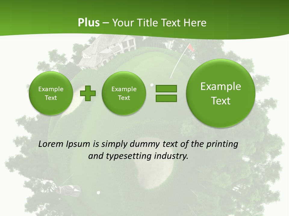 Template Powerpoint Golf PowerPoint Template