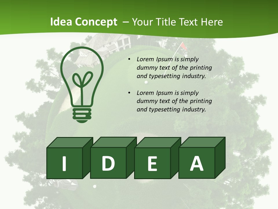 Template Powerpoint Golf PowerPoint Template