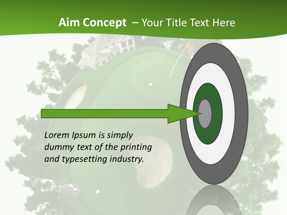Template Powerpoint Golf PowerPoint Template