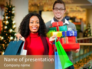 Christmas Shopping PowerPoint Template