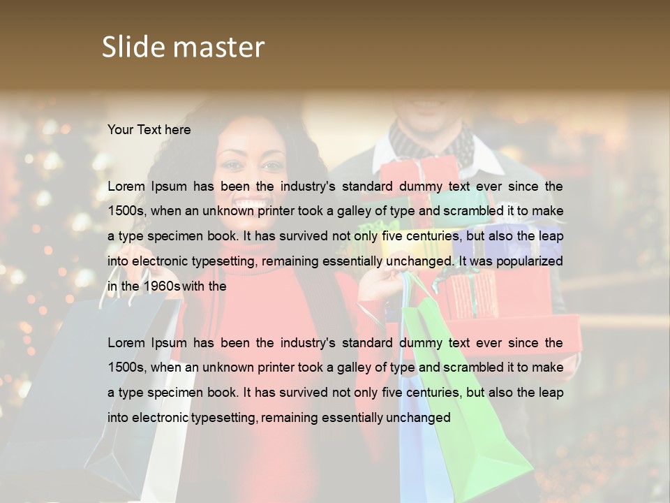 Christmas Shopping PowerPoint Template