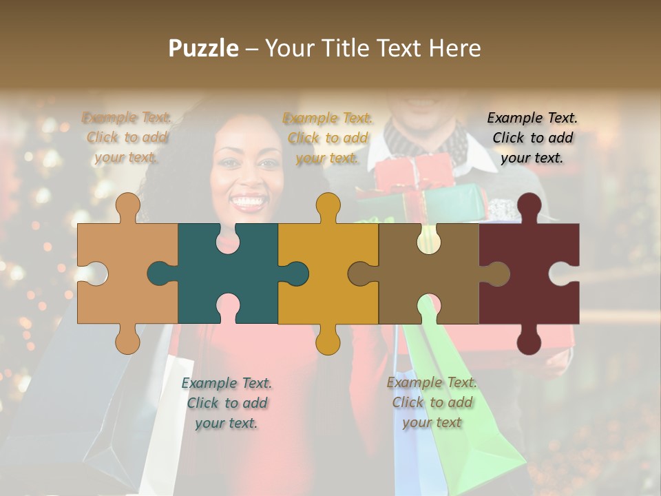 Christmas Shopping PowerPoint Template