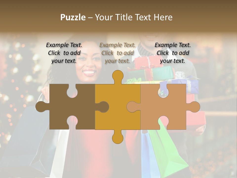 Christmas Shopping PowerPoint Template