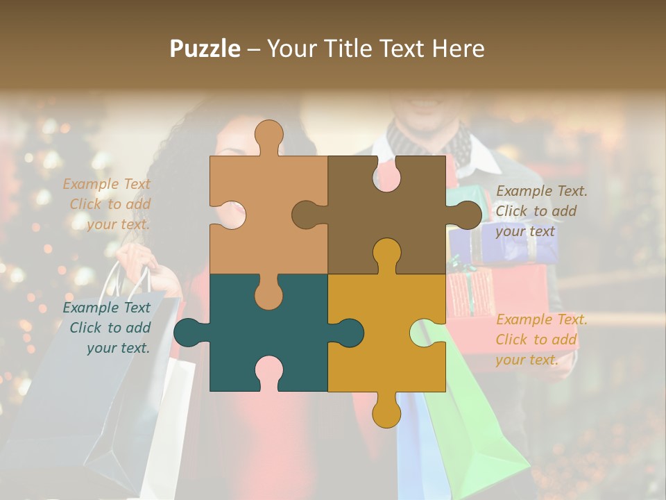 Christmas Shopping PowerPoint Template