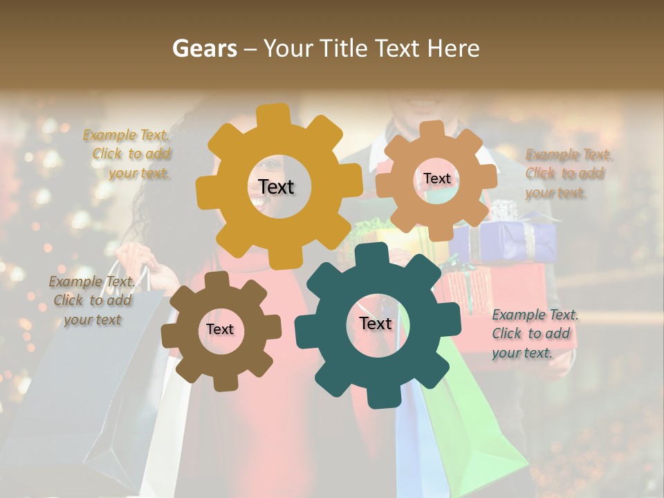 Christmas Shopping PowerPoint Template