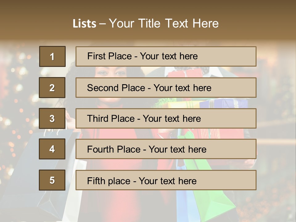 Christmas Shopping PowerPoint Template