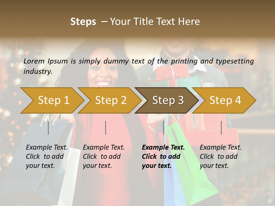 Christmas Shopping PowerPoint Template