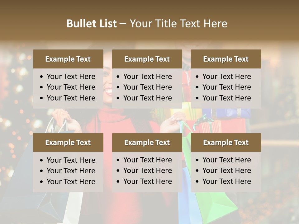Christmas Shopping PowerPoint Template
