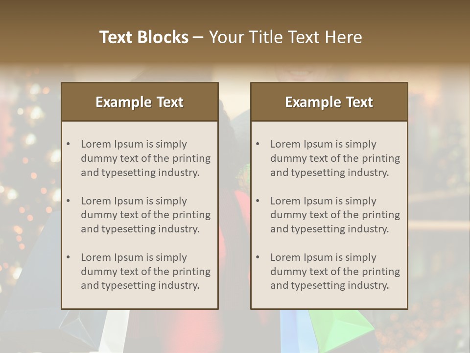 Christmas Shopping PowerPoint Template