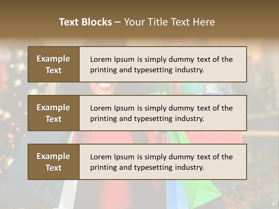 Christmas Shopping PowerPoint Template