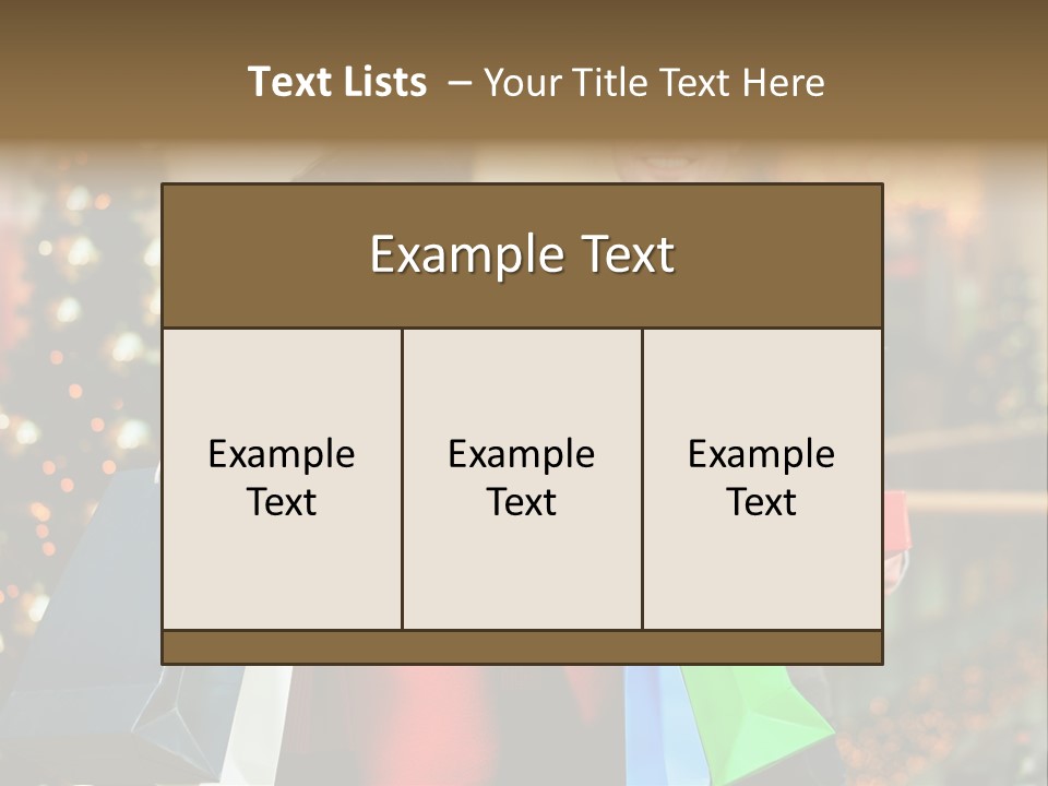 Christmas Shopping PowerPoint Template