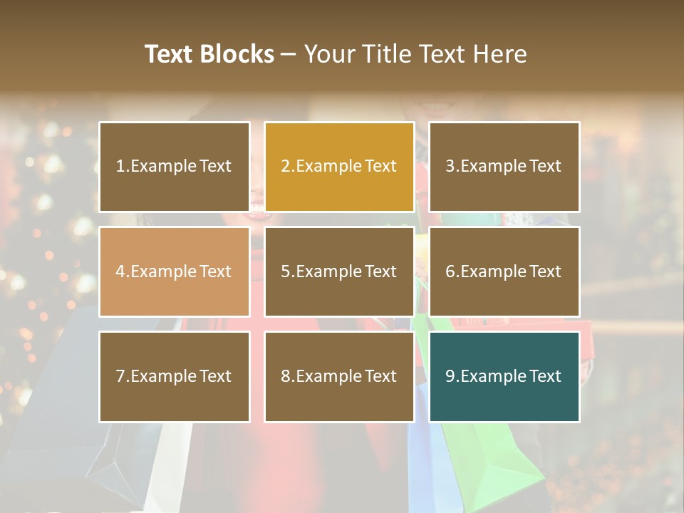 Christmas Shopping PowerPoint Template