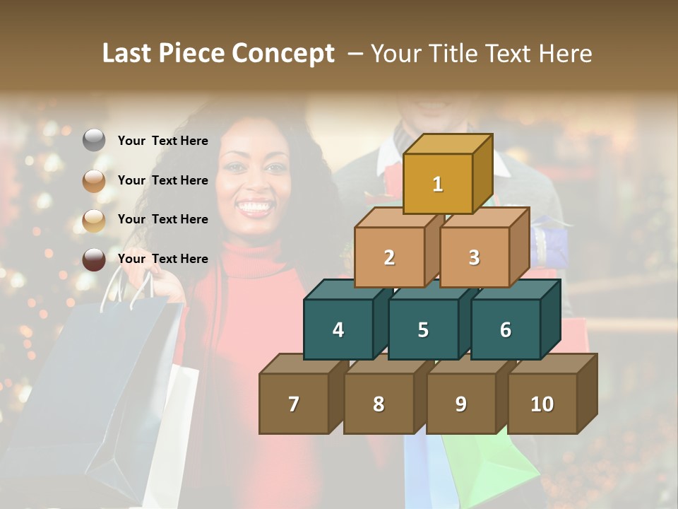 Christmas Shopping PowerPoint Template