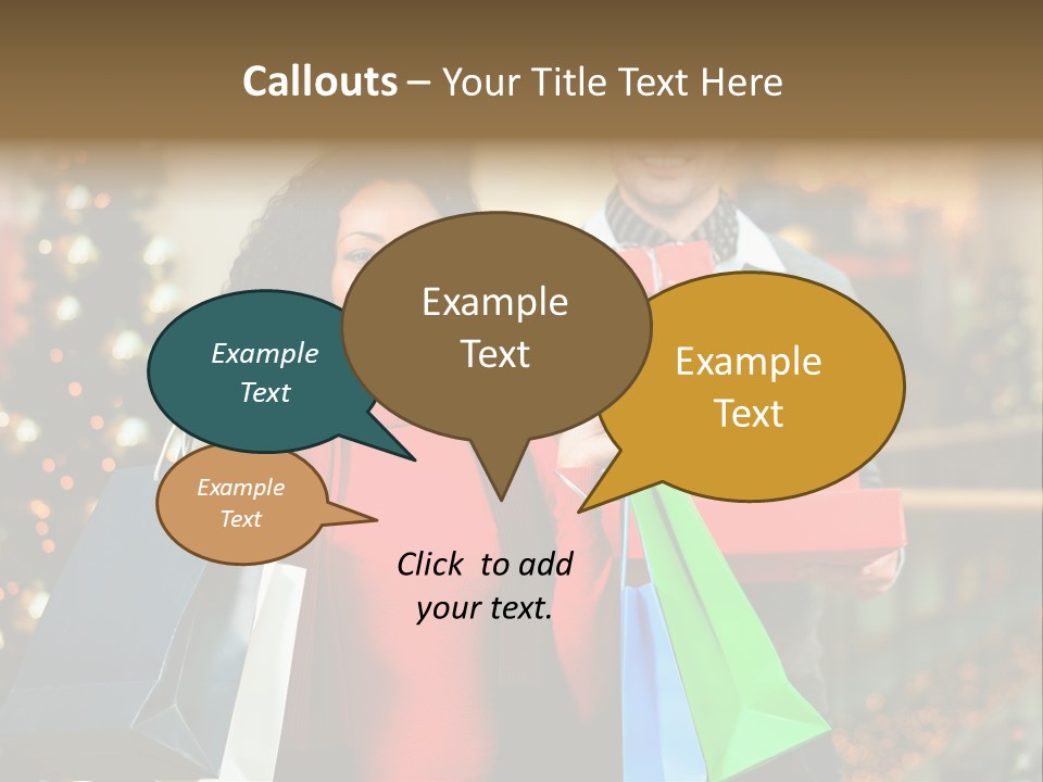 Christmas Shopping PowerPoint Template