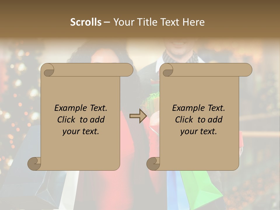 Christmas Shopping PowerPoint Template
