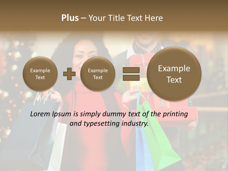 Christmas Shopping PowerPoint Template